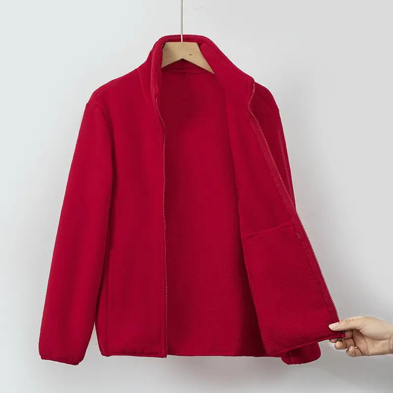 Nora | Weiche Fleecejacke mit Reißverschluss